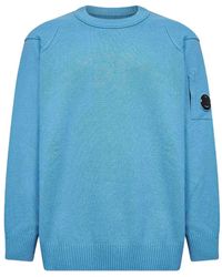 C.P. Company - Lens Detail Crewneck Sweater - Lyst
