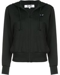 COMME DES GARÇONS PLAY - Drawstring Zip Hoodie - Lyst