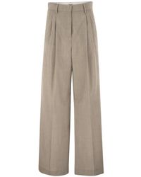 Weekend by Maxmara - Ovvio Belt-Loops Tailored Trousers - Lyst