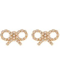 Self-Portrait - Micro Bow Earrings - Lyst