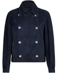 Brunello Cucinelli - Monili-Detail Double-Breasted Jacket - Lyst