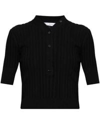 IRO - Jersey de canalé con botones - Lyst