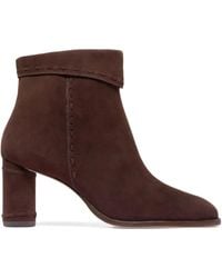 Bernardo - 1946 76Mm Gene Stitched-Detail Block-Heel Boots - Lyst