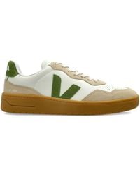 Veja - V-90 Leather Suede Sneakers - Lyst
