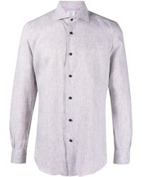 Mazzarelli - Striped Long-sleeve Shirt - Lyst