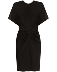 Victoria Beckham - Gathered-Detail Mini Dress - Lyst