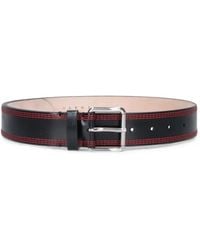 Marni - Contrast-Stitch Leather Belt - Lyst