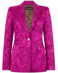 Roberto Cavalli - Single-Breasted Blazer - Lyst
