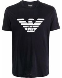 Emporio Armani - Camiseta con logo Eagle - Lyst