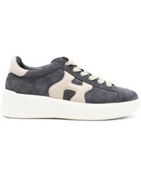 Hogan - Rebel Logo-Patch Suede Sneakers - Lyst