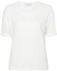 Viktor & Rolf - Braid-Detail Cotton T-Shirt - Lyst