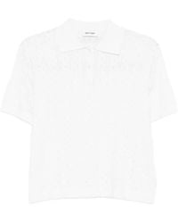Soft Goat - Polo En Maille Pointelle - Lyst