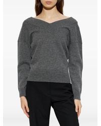 Tom Ford - Off-Shoulder V-Neck Sweater - Lyst