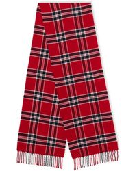 Brooks Brothers - Plaid Fringed Wool Scarf - Lyst