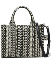 Marc Jacobs - Borsa The Monogram Leather Tote Piccola - Lyst