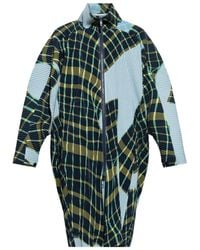 Homme Plissé Issey Miyake - Windswept Plaid Coat - Lyst