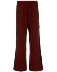 McQueen - Side-Stripe Wide-Leg Track Pants - Lyst