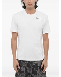 Neil Barrett - Slogan-Print Crew-Neck T-Shirt - Lyst