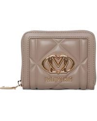 Love Moschino - Quilted Logo-Plaque Wallet - Lyst