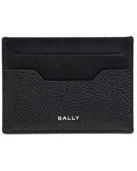 Bally - Logo-Detail Leather Card Holder - Lyst