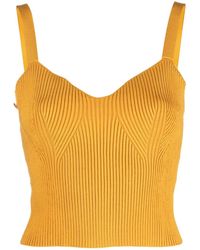 Vince - Ribbed-Knit Bralette Top - Lyst