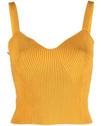 Vince - Ribbed-Knit Bralette Top - Lyst