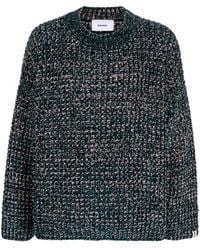 Bonsai - Logo-Patch Mélange-Knit Jumper - Lyst