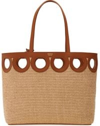 Ferragamo - Large Raffia Tote Bag - Lyst