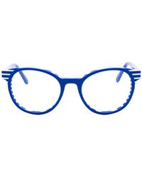 Draper James - Lunettes De Vue Rayées À Monture Ronde - Lyst
