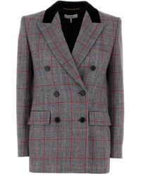 Chloé - Plaid Blazer - Lyst