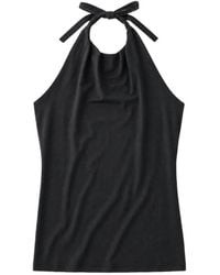Amomento - Halterneck Cowl-Neck Top - Lyst
