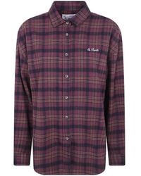 MC2 Saint Barth - Lully Cotton Flannel Shirt With Hello Kitty-Embroidery Special Edition - Lyst