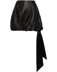 Helmut Lang - Bubble Leather Mini Skirt - Lyst