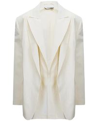 Sportmax - Peak-Lapels Layered Jacket - Lyst