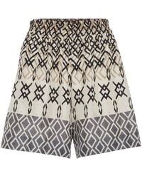 Brunello Cucinelli - Silk Pongee Shorts - Lyst