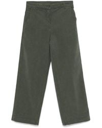 Aspesi - Twill Cropped Trousers - Lyst