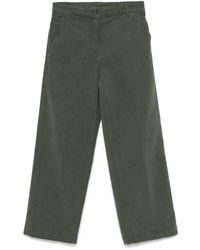Aspesi - Twill Cropped Trousers - Lyst