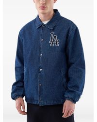 KTZ - La Dodgers Mlb Logo-Patch Denim Jacket - Lyst