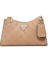 Guess - Monogram-Debossed Shoulder Bag - Lyst
