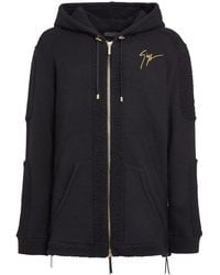 Giuseppe Zanotti - Lr-26 Zip-Front Shearling-Trim Jacket - Lyst