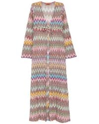 Missoni - Zigzag-Pattern V-Neck Cover-Up - Lyst