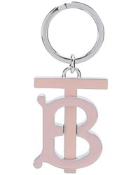 Burberry Monogram Motif Gold-plated Key Charm - Pink