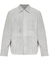 Loewe - Chaqueta De Ante Con Botones - Lyst