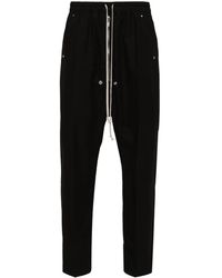 Rick Owens - Broek Met Verlaagd Kruis En Toelopende Pijpen - Lyst