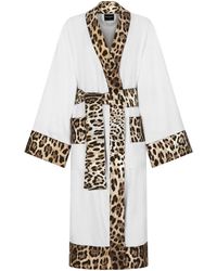 Dolce & Gabbana Seide Morgenmantel aus Seide und Hausmäntel Damen Bekleidung Nachtwäsche Bade- Morgen 