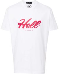 DSquared² - T-Shirt Mit Text-Print - Lyst