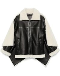 ALAINPAUL - Shearling-Cape Jacket - Lyst