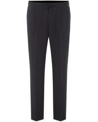 Herno - Drawstring-Waist Straight-Leg Trousers - Lyst