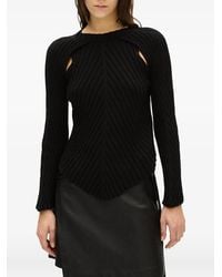 Ann Demeulemeester - Pullover Mit Cut-Out - Lyst