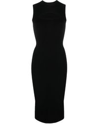 Victoria Beckham - Cut-out Sleeveless Midi Dress - Lyst